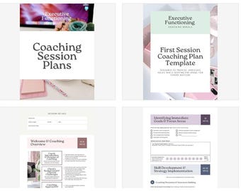 Executive Functioning Coaching Session Plans – 1st Session & Follow-Up Templates