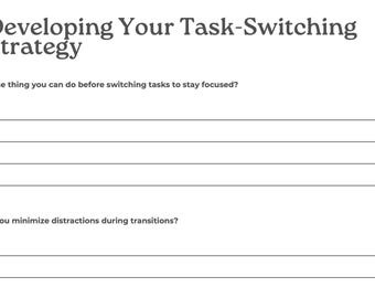 Cognitive Flexibility – Executive Functioning Worksheets (5 Two-Page Worksheets)