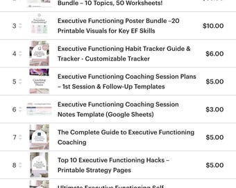 The ULTIMATE Executive Functioning Coaching Bundle!