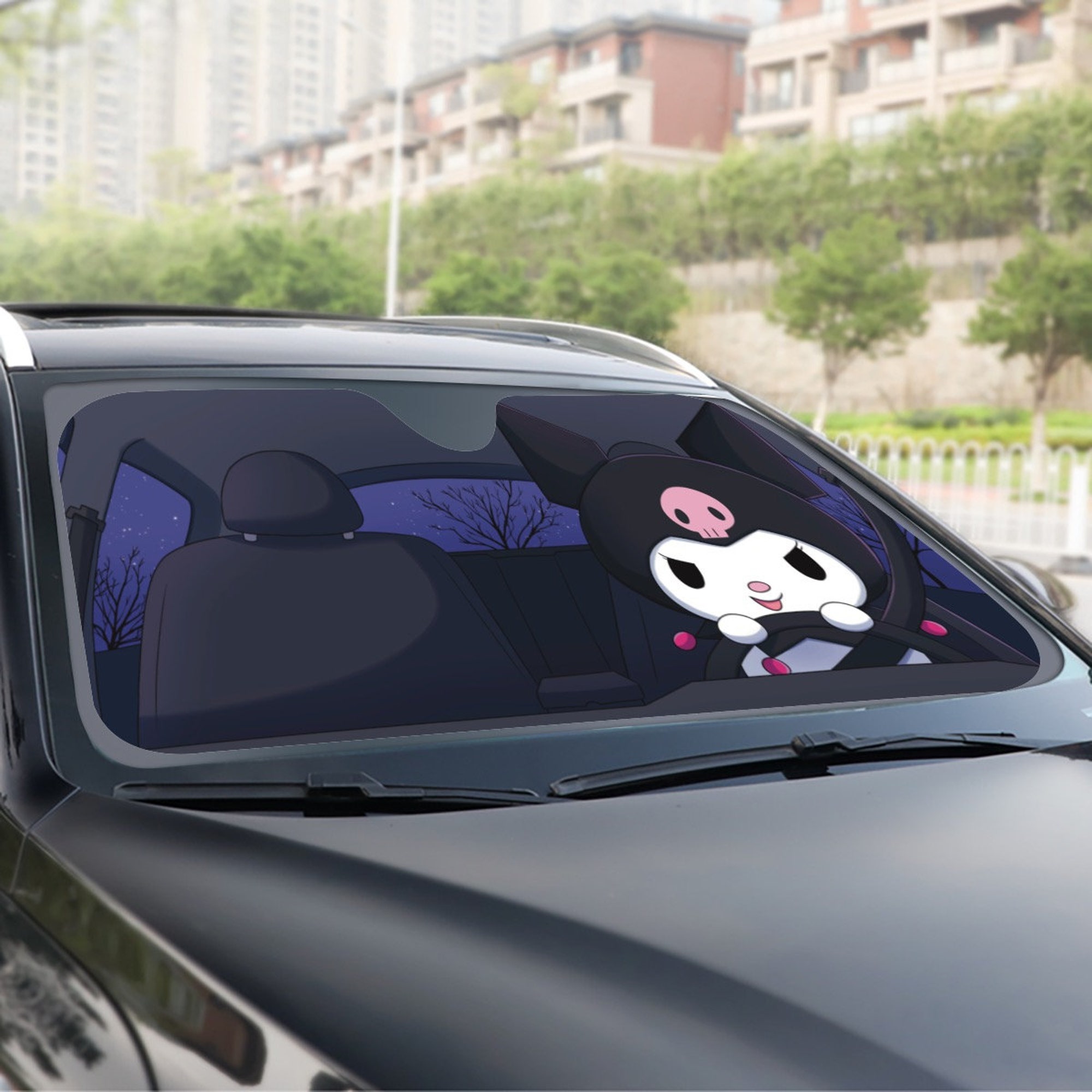 Kuromi Accordion Sunshade