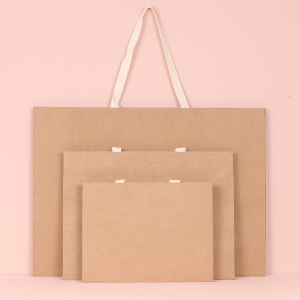 Brown gift bags with cotton handles S,M,L Thick, sturdy and durable paper bags, Gift bags for Wedding, Anniversary, and Birthday Parties
