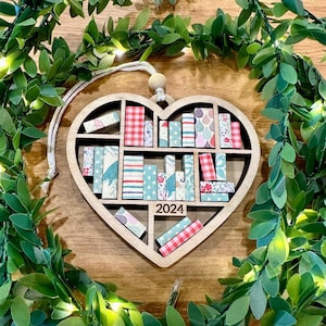 Heart Bookshelf Ornament