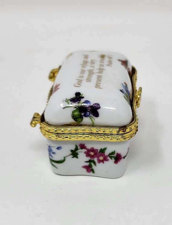 Trinket Box, Imperial Porcelain, Floral Snuff Box - Etsy