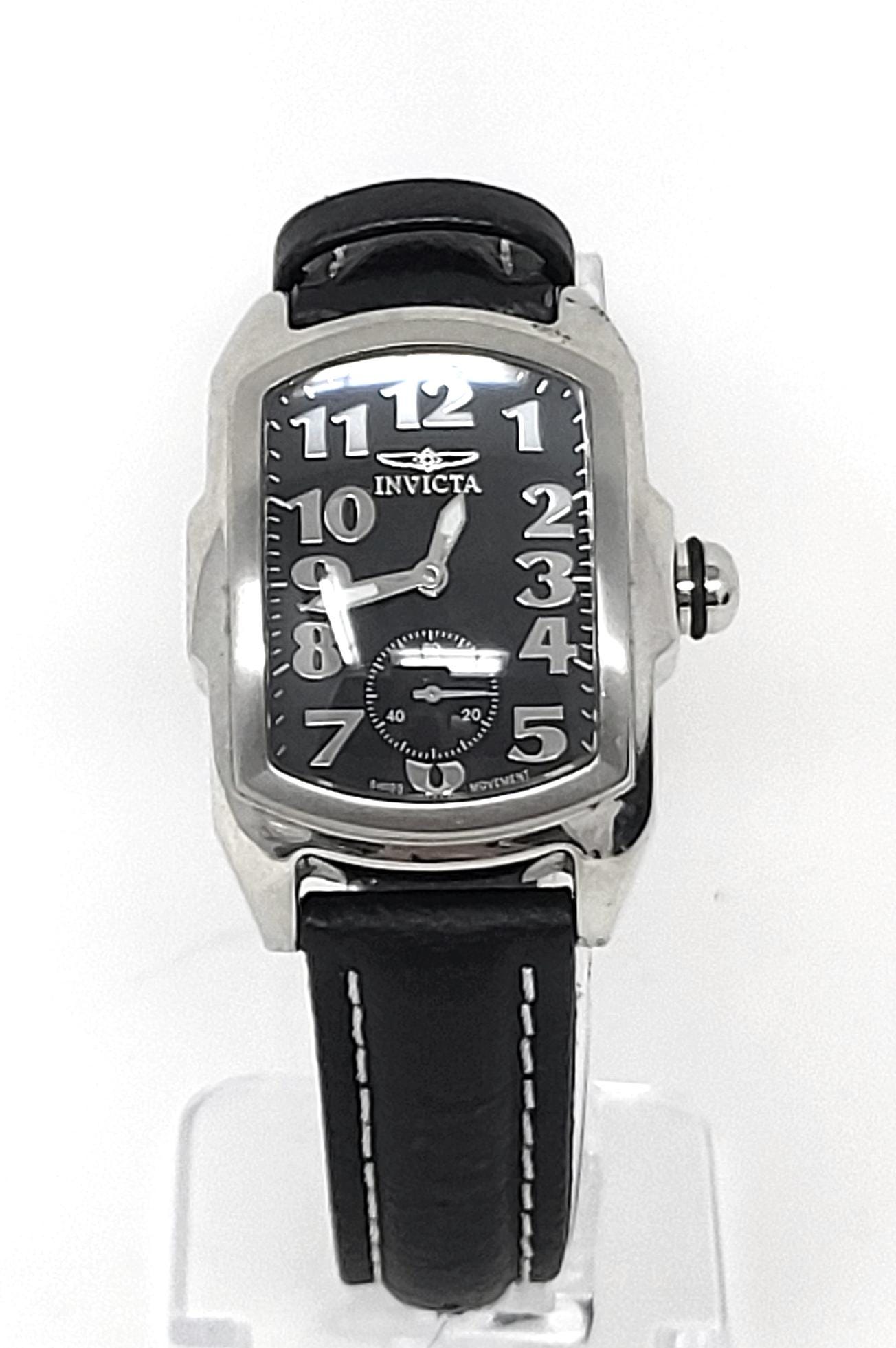 さん専用　INVICTA Baby Lupah換えバンド付きアウトレット Jewelry, Watch, Invicta Baby Lupah Watch: Silver Case, Black