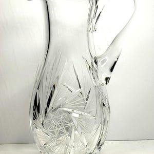 Pitcher, Beautiful ABP Cut Glass Pitcher