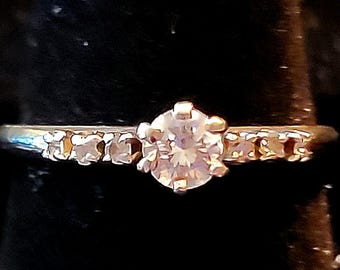 Jewelry, Ring, 14K Diamond Engagement, 14k Gold, 2.38g total weight
