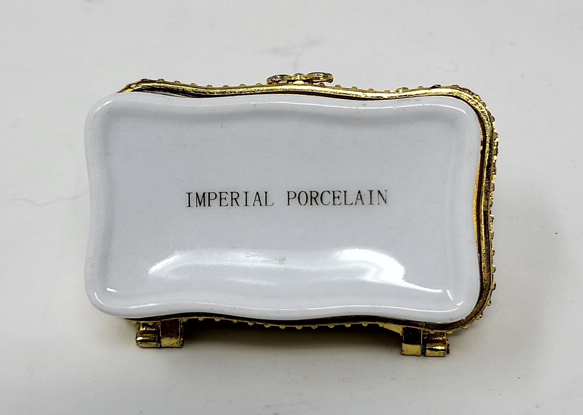 Trinket Box, Imperial Porcelain, Floral Snuff Box - Etsy