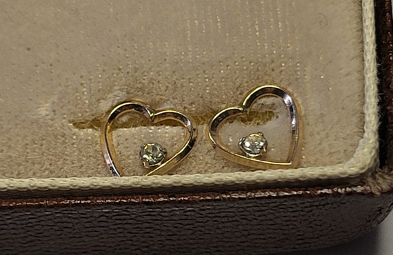 Necklace, Krementz 14K Gold Overlay Double Heart … - image 3
