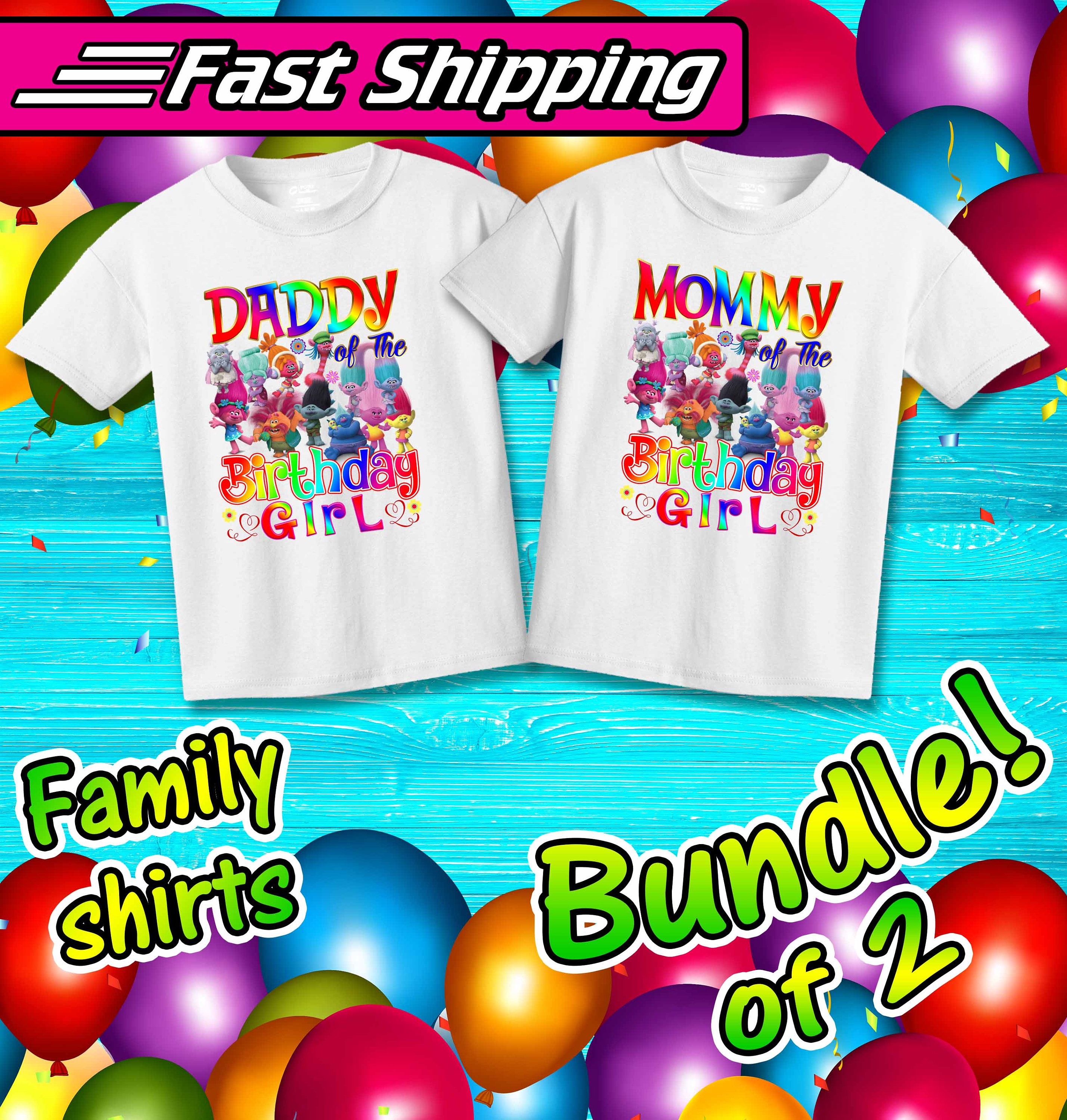 Trolls Birthday Shirtcustom Trolls 