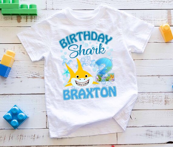 Baby Shark Birthday Shirt Birthday Baby Shark Shirt Shark Etsy Baby Shark Birthday Shirt Birthday Baby Shark Shirt Shark Etsy