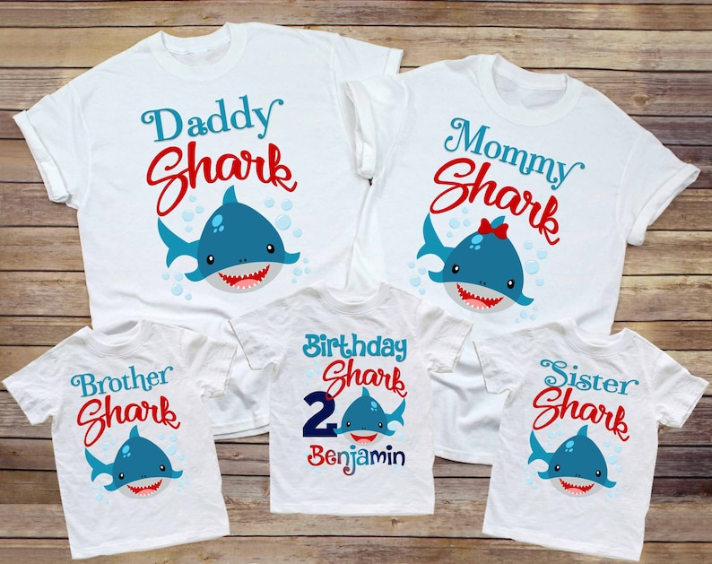 baby shark first birthday shirt