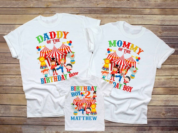 camisetas personalizadas de circo