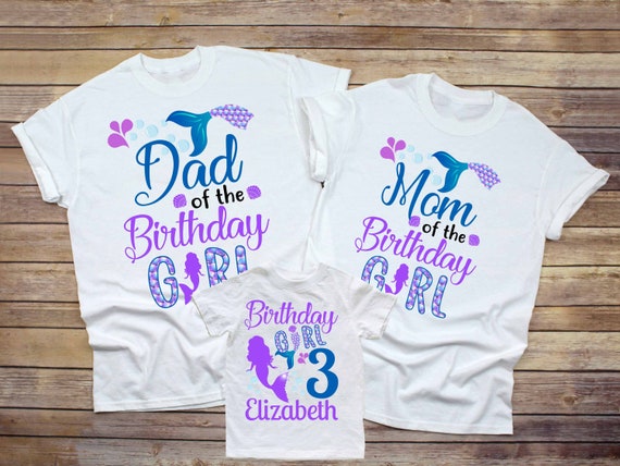 mermaid family shirt