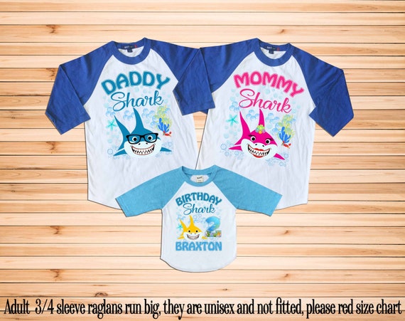 Baby Shark Birthday Shirt Personalized Baby Shark Shirt Baby Etsy