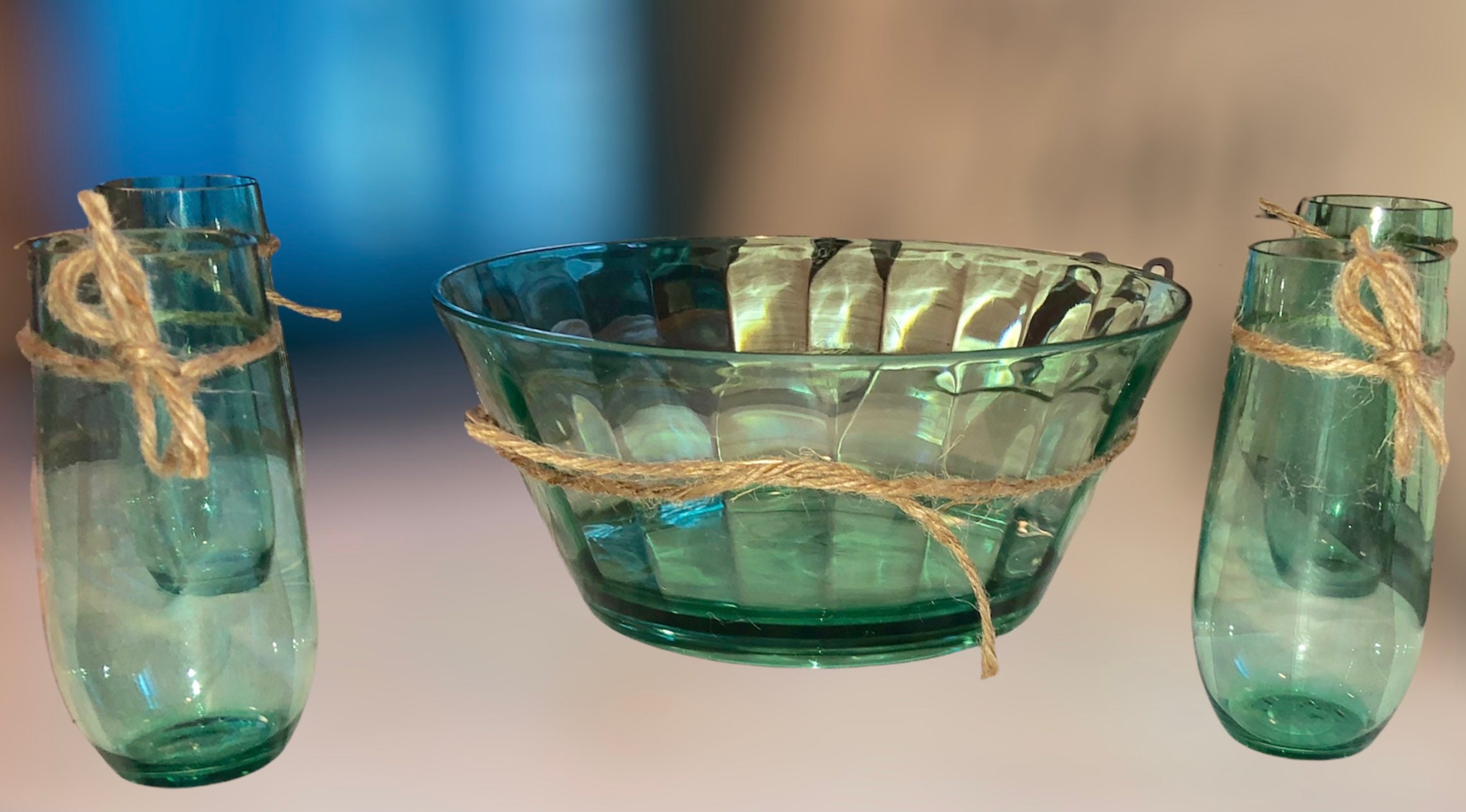 Punch Bowl Set Punch Bowl Punch Bowl Cups Four Cups Large Etsy