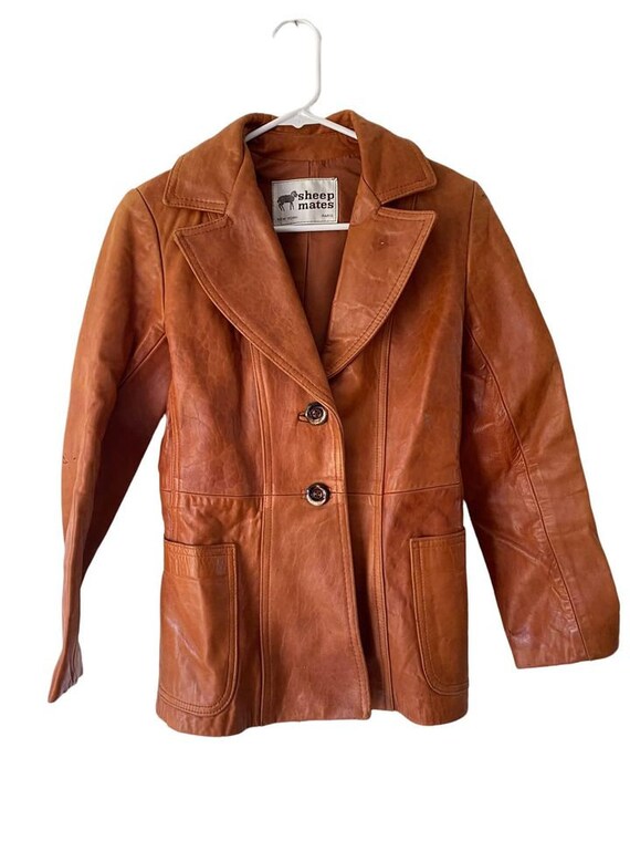 Vintage Sheep Mates New York Paris Womens Size 8 Leather Jacket - Etsy