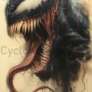 Awesome Printable Venom Portrait | Digital Download