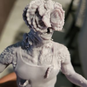 Clicker 3d bust, 3d print, creepy monster, Clicker from the Last of Us