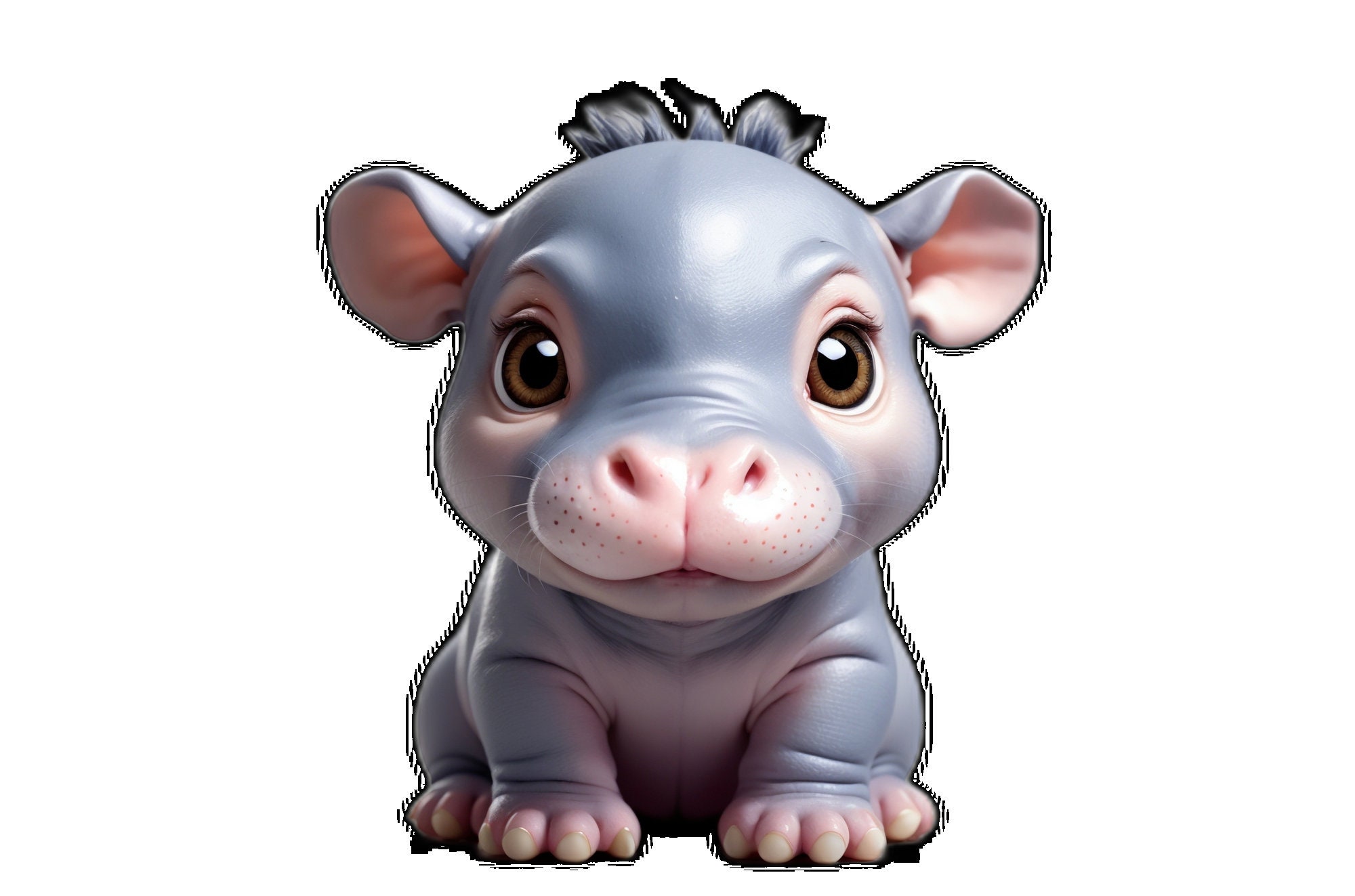 40 Cute Baby Animal Clip Art, Cute Baby Animals, PNG, Digital Crafting