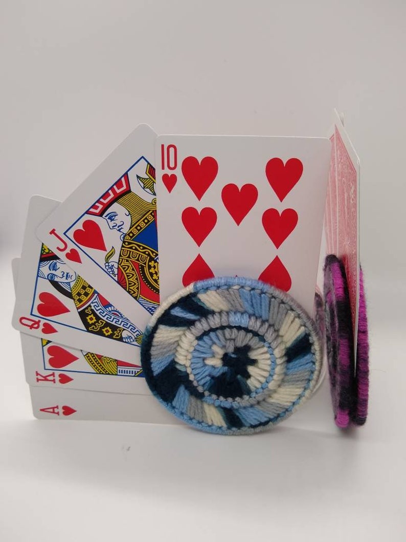 Playing Card Holders set of two Etsy