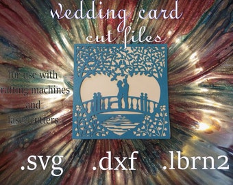 wedding card cut files, invitation - thank you card