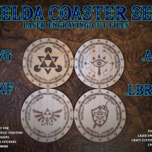 zelda coaster engrave and cut file download