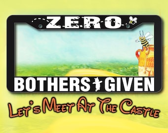 Marco de matrícula de Winnie the Pooh, sin molestias