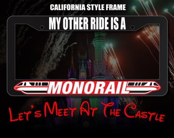 Marco para matrícula de monorraíl, regalo para miembros del reparto