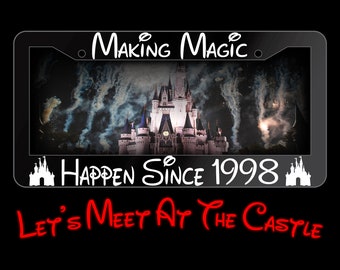 Marco para matrícula inspirado en Disney: Creando magia desde tu año de nacimiento