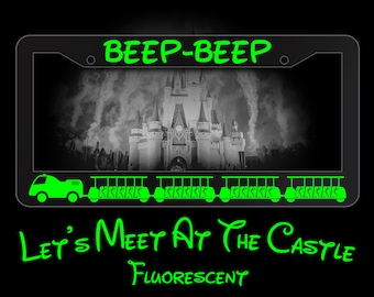 Beep-Beep License Plate Frame, Disney Tram Inspired, Disney Inspired Gift