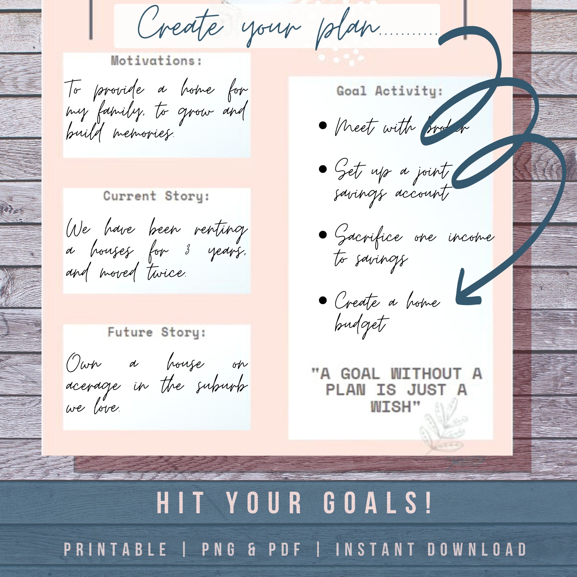 2021 Goal Planner Printable Free
