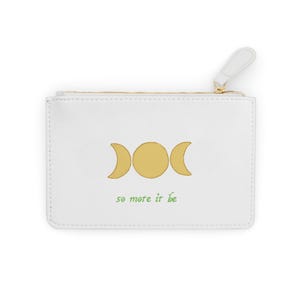 Bolsa Clutch Celestial Mini - Acessórios Elegantes para as Fases da Lua, Presente para Amantes da Astrologia, Estilo New Age, Uso Diário, Essencial para Festivais