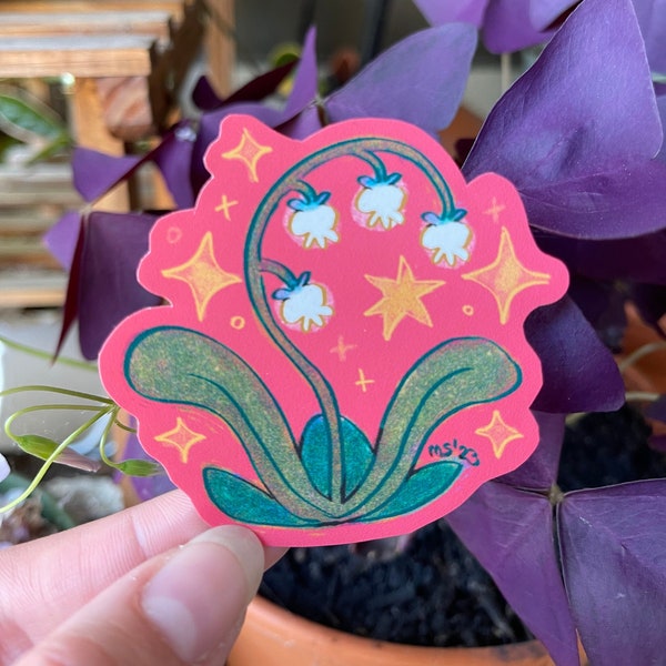 Lilies of the valley sticker