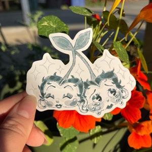 Betty boop Kirschen Aufkleber