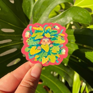 Sticker Happy Place plantenliefhebber