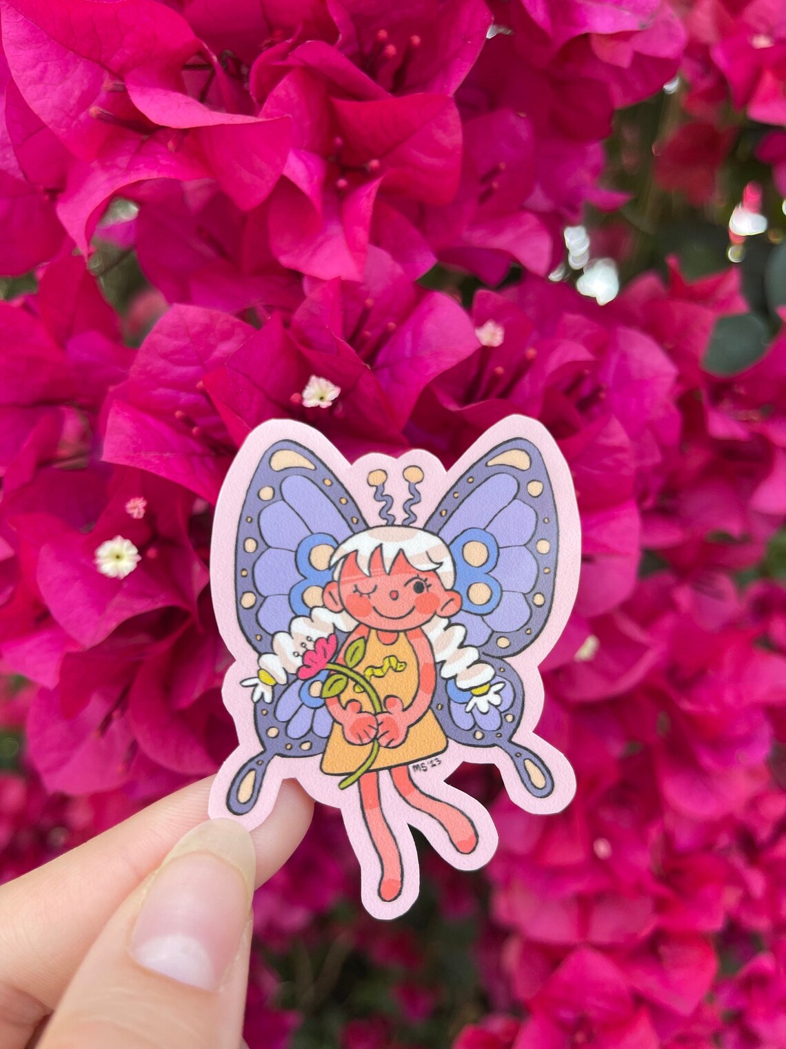 Purple Butterfly Gal Sticker - Etsy