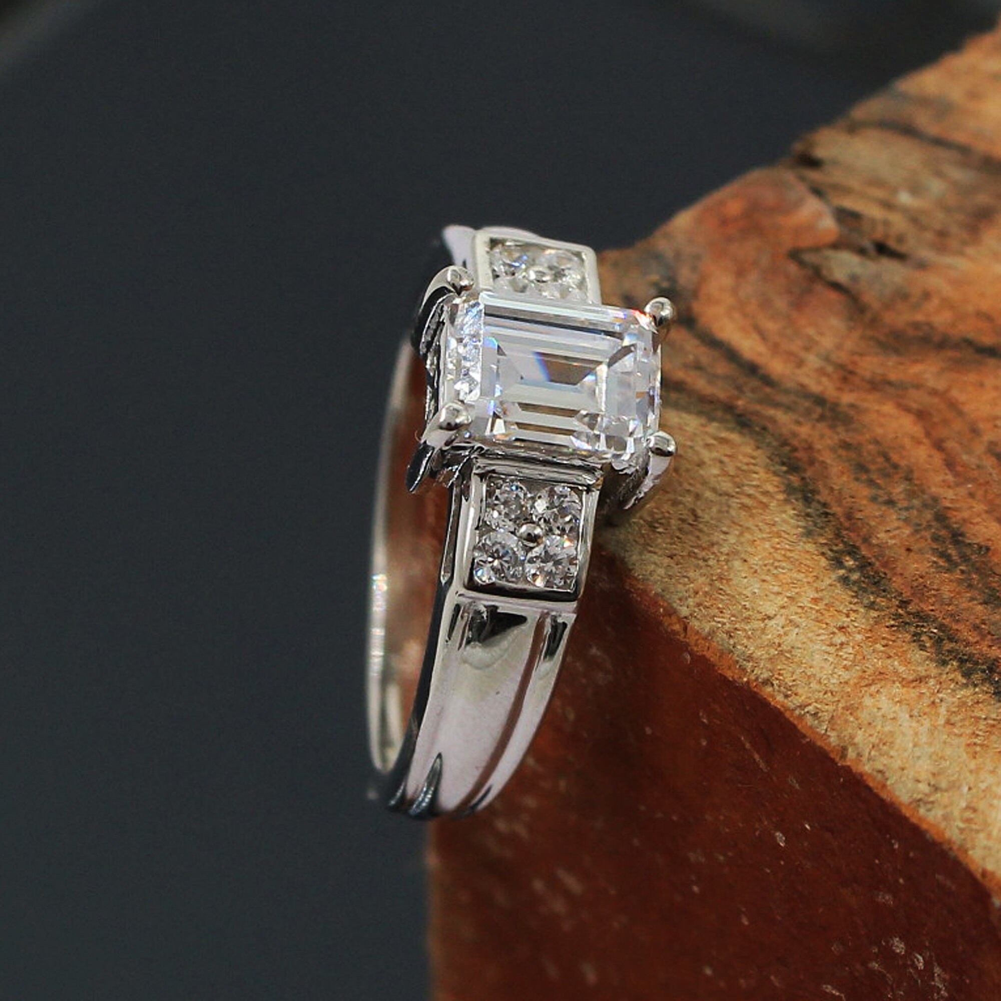 Swarovski Diamond Ring925 Silver RingWedding RingPromise Etsy