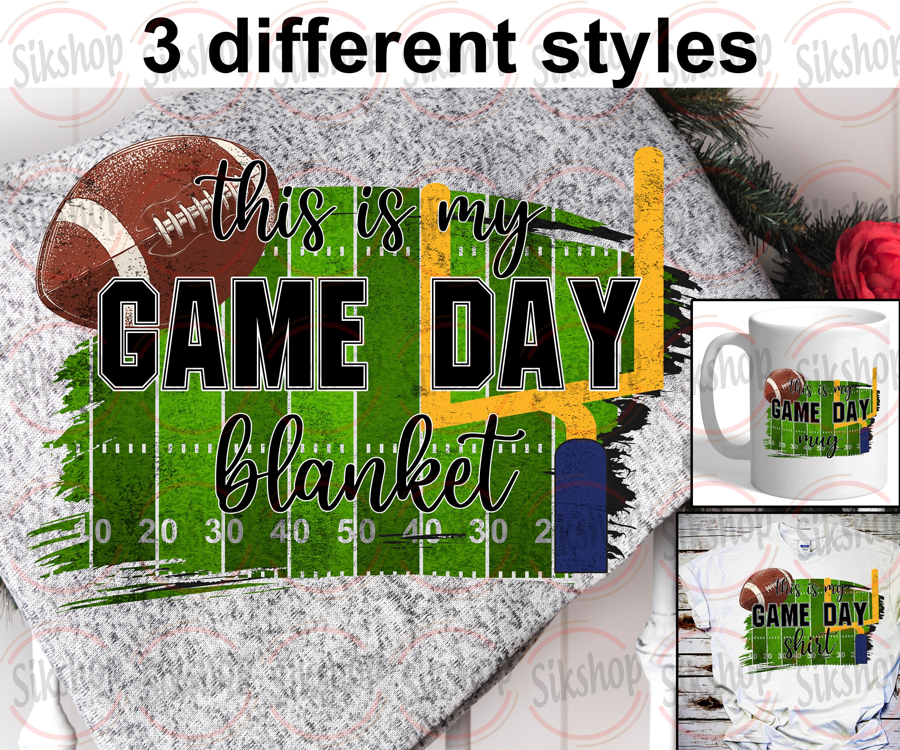 This is my game day blanket Sublimation designs PNG Football Etsy