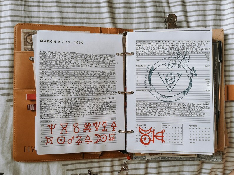 John Winchester Journal Pages | Etsy