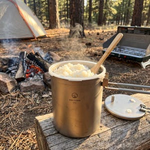 Valtcan Titanium Pressure Pot 1800ml Rice Cooker Camping Locking Lid Ultralight Backpacking Cookware imagen 9