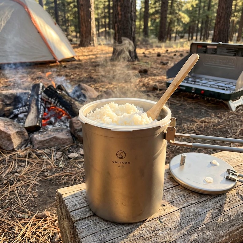 Valtcan Titanium Pressure Pot 1800ml Rice Cooker Camping Locking Lid Ultralight Backpacking Cookware imagen 9