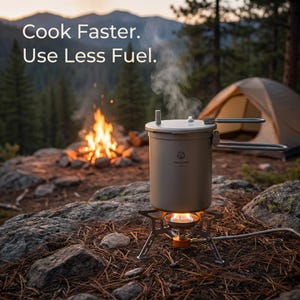 Valtcan Titanium Pressure Pot 1800ml Rice Cooker Camping Locking Lid Ultralight Backpacking Cookware imagen 11