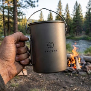 Valtcan 900ml Titanium Pot Backpacking Mug 34 oz