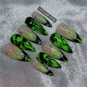 skz maniac press on nails