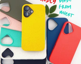 Wheat Straw iPhone Case: Biodegradable, Eco-Friendly Phone Cover, Vegan , Sustainable