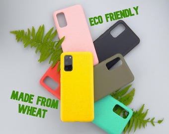 Eco-Friendly Phone Cases for Samsung Galaxy :  Biodegradable and Compostable , Made from Wheat Straw  , Vegan , Sustainable
