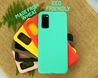 Eco-Friendly Phone Cases for Samsung Galaxy :  Biodegradable and Compostable , Made from Wheat Straw  , Vegan , Sustainable