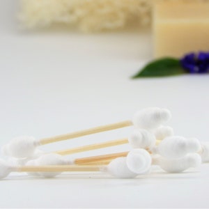 Baby Safety Cotton Buds Pack of 1 or 3 Bamboo GOTS Certified Organic Compostable Biodegradable Eco Friendly Plastic Free Vegan Bild 9