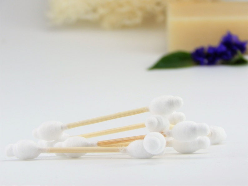 Baby Safety Cotton Buds Pack of 1 or 3 Bamboo GOTS Certified Organic Compostable Biodegradable Eco Friendly Plastic Free Vegan Bild 9