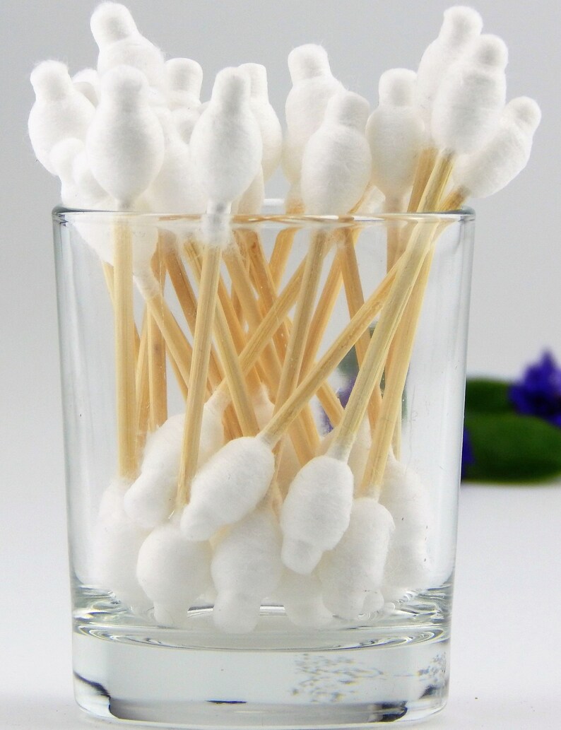 Baby Safety Cotton Buds Pack of 1 or 3 Bamboo GOTS Certified Organic Compostable Biodegradable Eco Friendly Plastic Free Vegan Bild 5